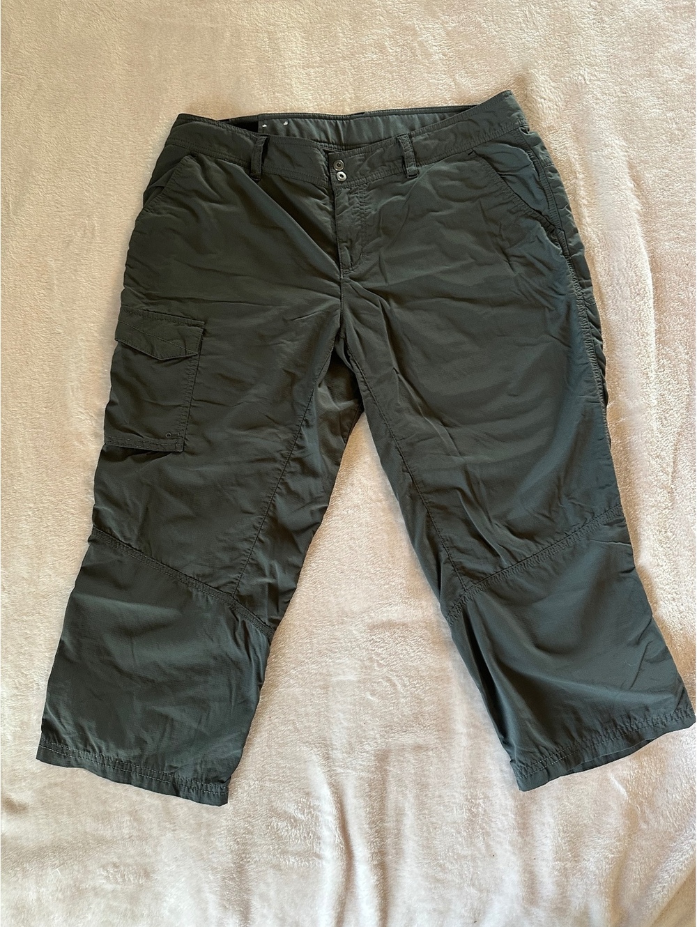 Columbia Kestrel Ridge Women's Capri Hiking Pants - Gray, Size 12W